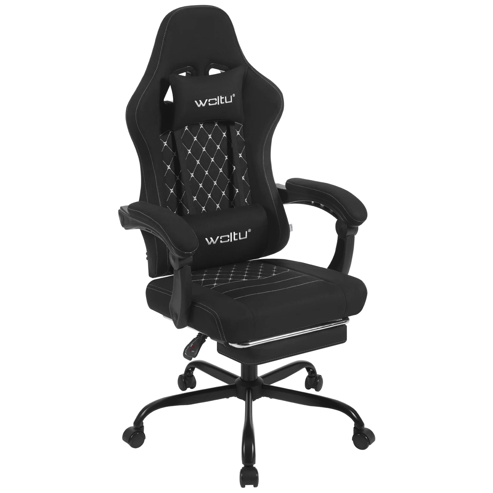 Drehbarer Computer- und Gamingstuhl mit Taschenfederkissen und verstellbarer Neigung