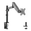 Monitorhalterung mit Doppelarm und Gasfeder für 17–32 Zoll Bildschirme, bis 8 kg, Schwarz
